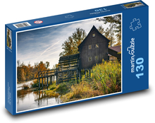 Młyn wodny Puzzle 130 dielikov - 28,7 x 20 cm 