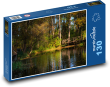 Jazero v lese Puzzle 130 dielikov - 28,7 x 20 cm 
