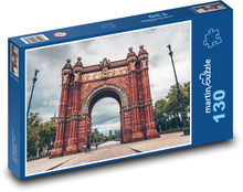 Historický oblouk ve městě Puzzle 130 - 28,7x20 cm