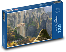 High rocks in Meteora - Greece Puzzle 130 pieces - 28.7 x 20 cm 