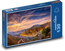 Východ slnka nad údolím Puzzle 130 dielikov - 28,7 x 20 cm
