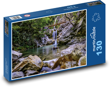 Wasserfall, Natur Puzzle 130 Teile - 28,7x20 cm
