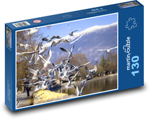 Ptáci - racek Puzzle 130 dílků - 28,7 x 20 cm