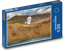 Volcanic landscape in Iceland Puzzle 130 pieces - 28.7 x 20 cm 