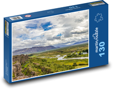 Island - příroda Puzzle 130 dílků - 28,7 x 20 cm