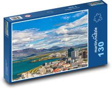 Island - Reykjavík  Puzzle 130 dílků - 28,7 x 20 cm