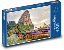 Lodě, Thajsko Puzzle 130 dílků - 28,7 x 20 cm