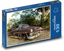 Rezavý opustený veterán Puzzle 130 dielikov - 28,7 x 20 cm 