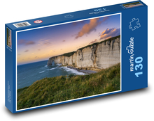Kriedové útesy Normandie Puzzle 130 dielikov - 28,7 x 20 cm 