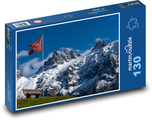 Švýcarsko - Alpy Puzzle 130 dílků - 28,7 x 20 cm