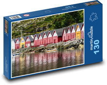 Norway - fishing houses Puzzle 130 pieces - 28.7 x 20 cm 