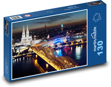 Cologne at night, Germany Puzzle 130 pieces - 28.7 x 20 cm