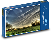 Abendhimmel über der Landschaft Puzzle 130 Teile - 28,7x20 cm