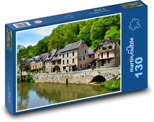 Fluss, Kanal, Dorf Puzzle 130 Teile - 28,7x20 cm
