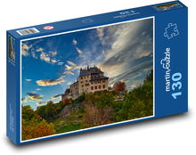 Evening light above the castle Puzzle 130 pieces - 28.7 x 20 cm 