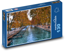 Kanał romantyczny jesienią Puzzle 130 elementów - 28,7x20 cm