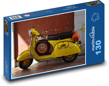 Italský retro skútr Puzzle 130 - 28,7x20 cm