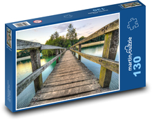 Holzsteg am See Puzzle 130 Teile - 28,7x20 cm