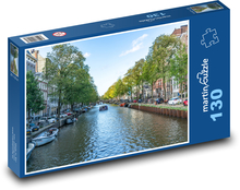 Amsterdam - canal Puzzle 130 pieces - 28.7 x 20 cm 