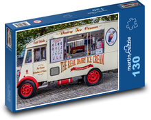 Liverpool - zmrzlinářský vůz Puzzle 130 dílků - 28,7 x 20 cm