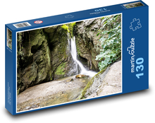 Wasserfall, Felsen Puzzle 130 Teile - 28,7x20 cm