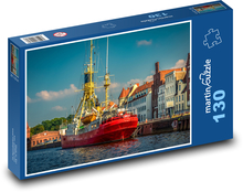 Statek - Lubeka Puzzle 130 elementów - 28,7x20 cm