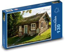 Chalúpka v horách Puzzle 130 dielikov - 28,7 x 20 cm 