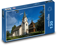 St. Johannes der Täufer Holzkirche Puzzle 130 Teile - 28,7x20 cm