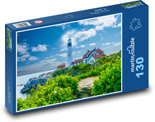 Maják, pobřeží Puzzle 130 dílků - 28,7 x 20 cm