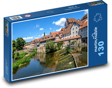 Nemecko - hrazdené domy Puzzle 130 dielikov - 28,7 x 20 cm 
