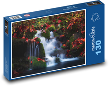Herbstwasserfall Puzzle 130 Teile - 28,7x20 cm