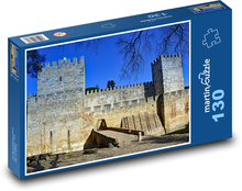 Kamienny zamek w Lizbonie Puzzle 130 elementów - 28,7x20 cm