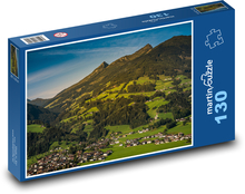 Horské lúky v Alpách Puzzle 130 dielikov - 28,7 x 20 cm 
