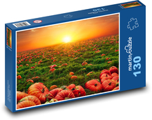 tekvicové polia Puzzle 130 dielikov - 28,7 x 20 cm 