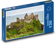 Irsko - hrad Dunluce Puzzle 130 dílků - 28,7 x 20 cm