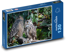 Výr velký Puzzle 130 dílků - 28,7 x 20 cm