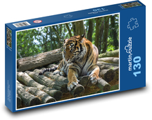 Tygr v lese Puzzle 130 - 28,7x20 cm