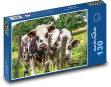Krowy Puzzle 130 elementów - 28,7x20 cm
