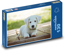 Puppy on the patio Puzzle 130 pieces - 28.7 x 20 cm 