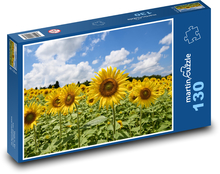 Sonnenblumenfeld Puzzle 130 Teile - 28,7x20 cm