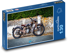 Starý motocykel Puzzle 130 dielikov - 28,7 x 20 cm 