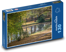 Pond in the park Puzzle 130 pieces - 28.7 x 20 cm 