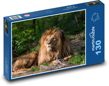 Król zwierząt - Lew Puzzle 130 elementów - 28,7x20 cm