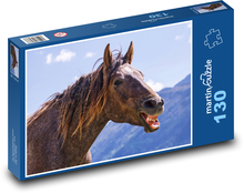Braunes Pferd Puzzle 130 Teile - 28,7x20 cm