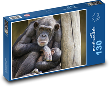 Chimpanzee, monkey Puzzle 130 pieces - 28.7 x 20 cm 