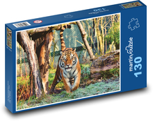 Tygr Ussurijský Puzzle 130 dílků - 28,7 x 20 cm