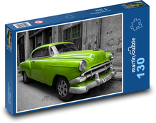 Kuba - stary samochód Puzzle 130 elementów - 28,7x20 cm