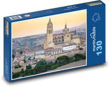 Katedra, miasto Puzzle 130 elementów - 28,7x20 cm