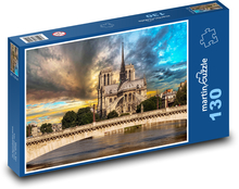 Francúzsko - Notre Dame Puzzle 130 dielikov - 28,7 x 20 cm 