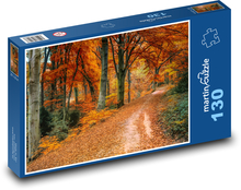 Cesta, jeseň, príroda Puzzle 130 dielikov - 28,7 x 20 cm 